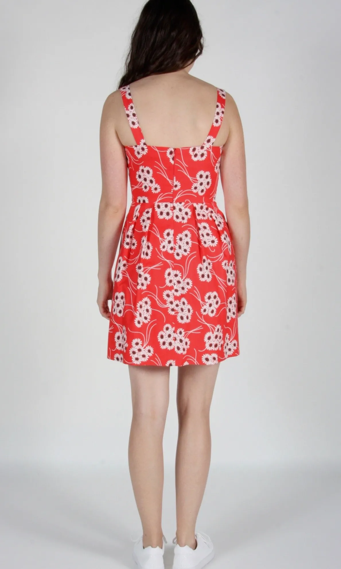 Starfrontlet Dress - Red Daisies