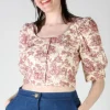 Stonechat Top - Brick Village Toile