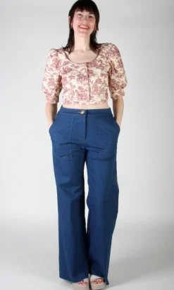 Stonechat Top - Brick Village Toile