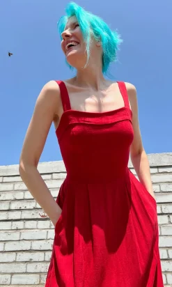 Thornbill Dress - Red