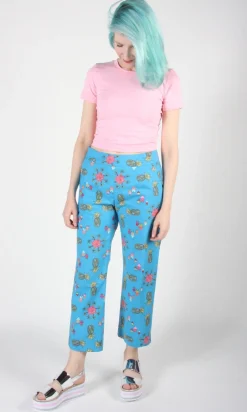 Tiecel Pant - Blue Pineapple Party