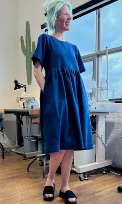 Tiger Shrike Dress - Denim