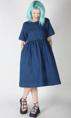 Tiger Shrike Dress - Denim