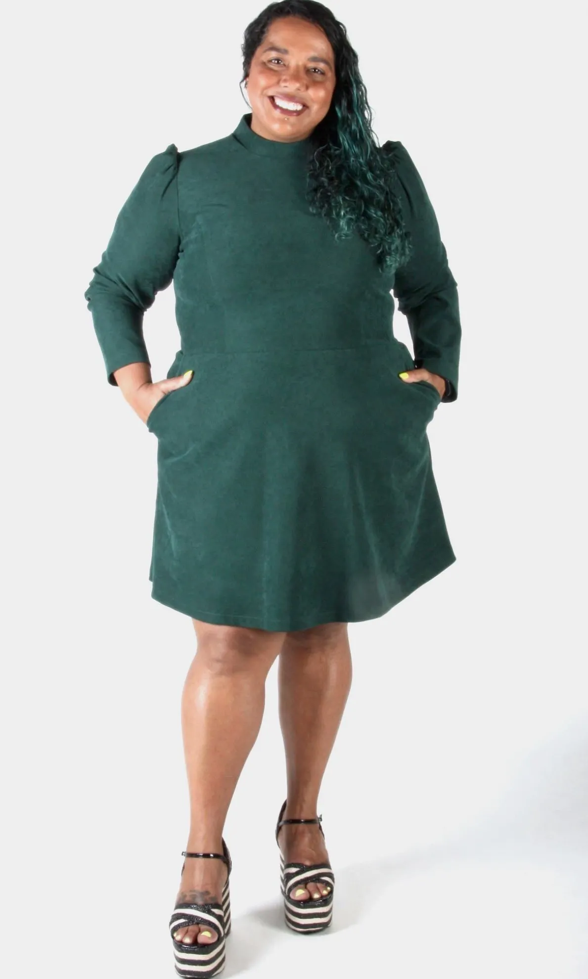 Topaz Dress - Conifer