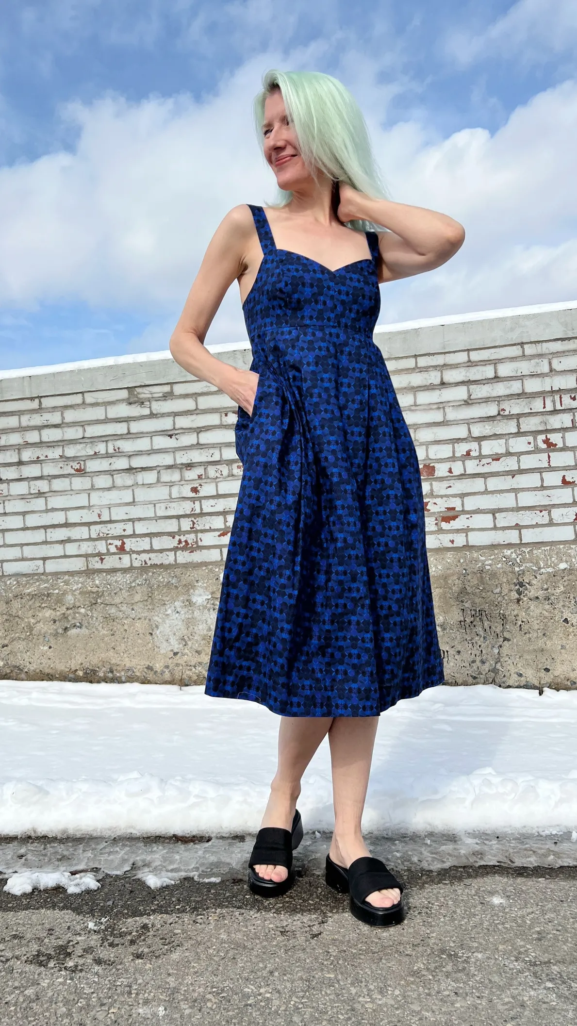 Twite Dress - Zaffre Glass