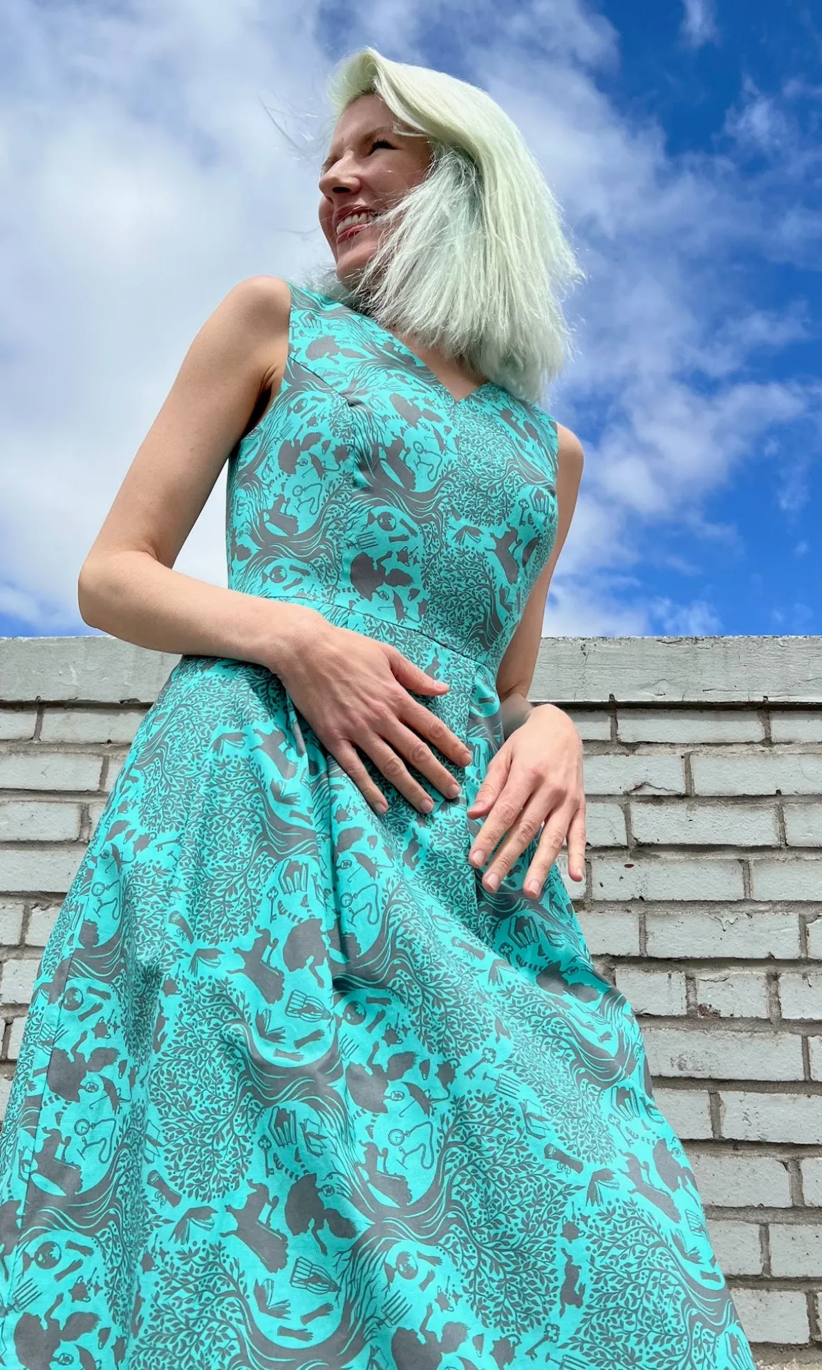 Wood Snipe Dress - Tea Party Tumble